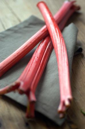 Rhubarb stalks